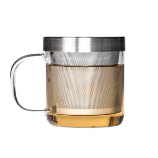 Arbatos puodelis, pagamintas iš borosilikatinio stiklo