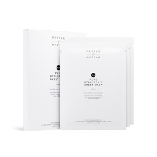 PURE HYALURONIC, Veido kaukės, 3 vnt.